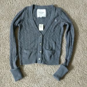 Abercrombie and Fitch Sweater Grey M Sweater Wool